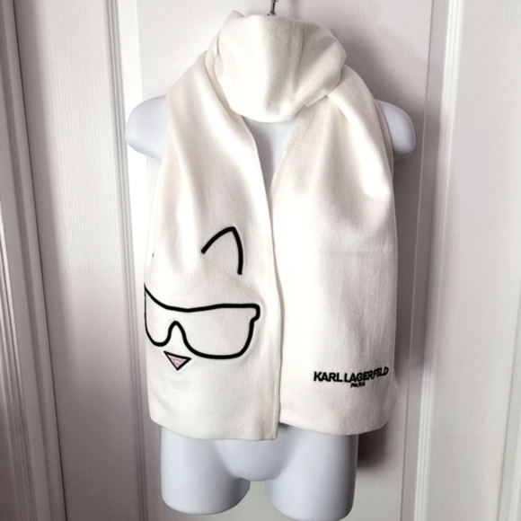Karl Lagerfeld Scarf Ivory - Picture 1 of 3